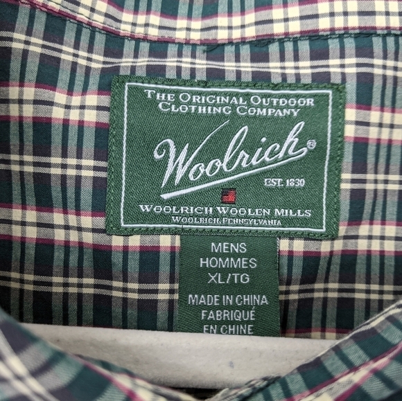 Woolrich Button Up Shirt The Original Outdoor Clothing Company XL - Picture 4 of 6